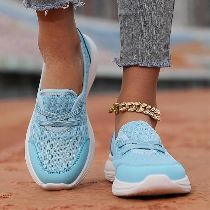 Women's Soft Sole Mesh Comfort Orthopedic Shoes -Breathable Slip-On Flat Walking Shoes,Walking Comfort