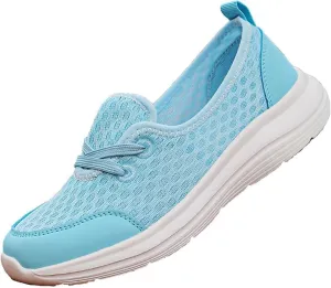 Women's Soft Sole Mesh Comfort Orthopedic Shoes -Breathable Slip-On Flat Walking Shoes,Walking Comfort
